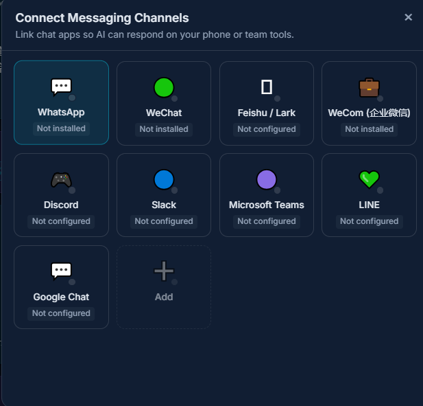Connect Messaging Channels